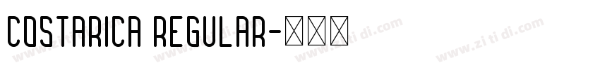 Costarica Regular字体转换
